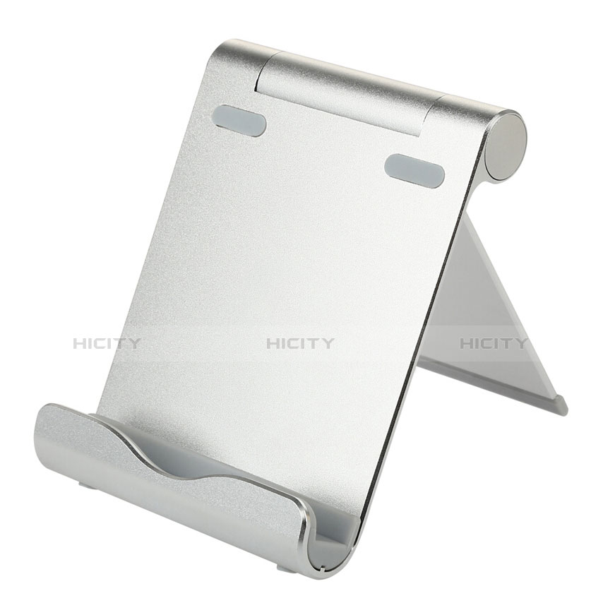 Soporte Universal Sostenedor De Tableta Tablets T27 para Samsung Galaxy Note 10.1 2014 SM-P600 Plata