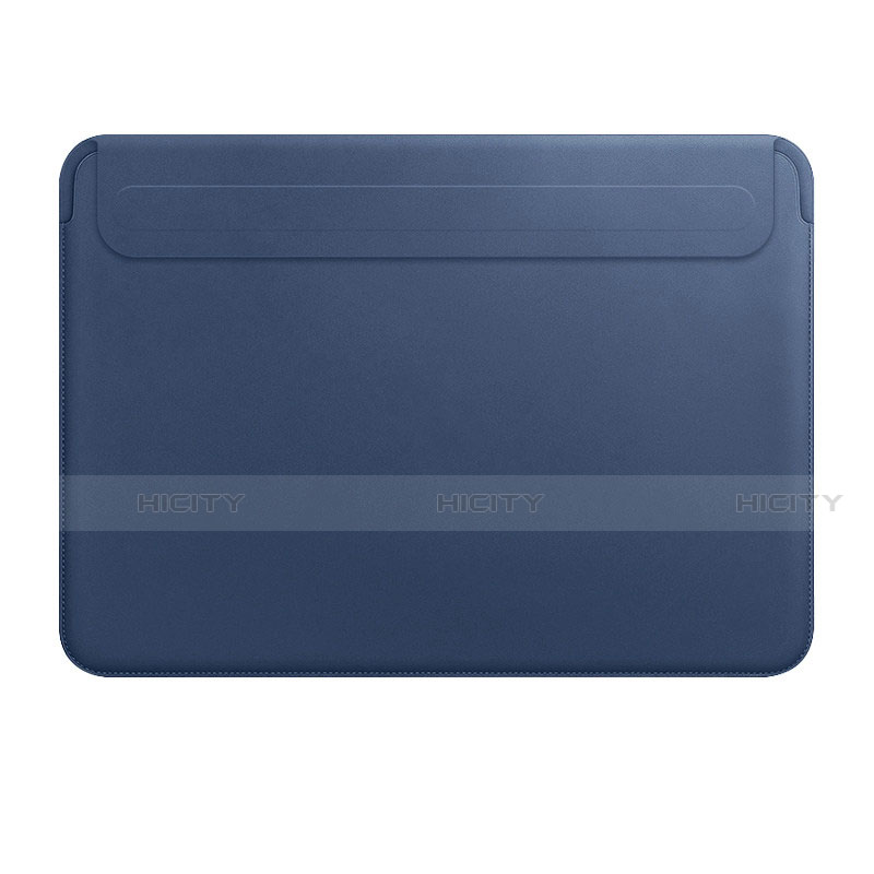 Suave Cuero Bolsillo Funda L01 para Apple MacBook Pro 13 pulgadas (2020) Azul