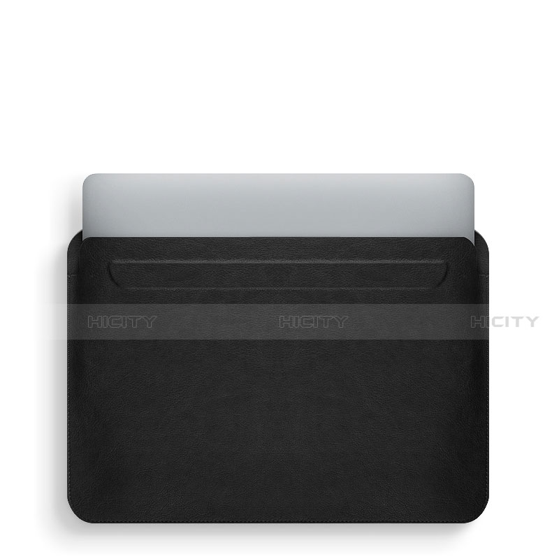 Suave Cuero Bolsillo Funda L02 para Apple MacBook Air 13.3 pulgadas (2018) Negro