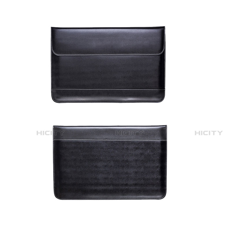 Suave Cuero Bolsillo Funda L14 para Apple MacBook Pro 13 pulgadas Retina Negro