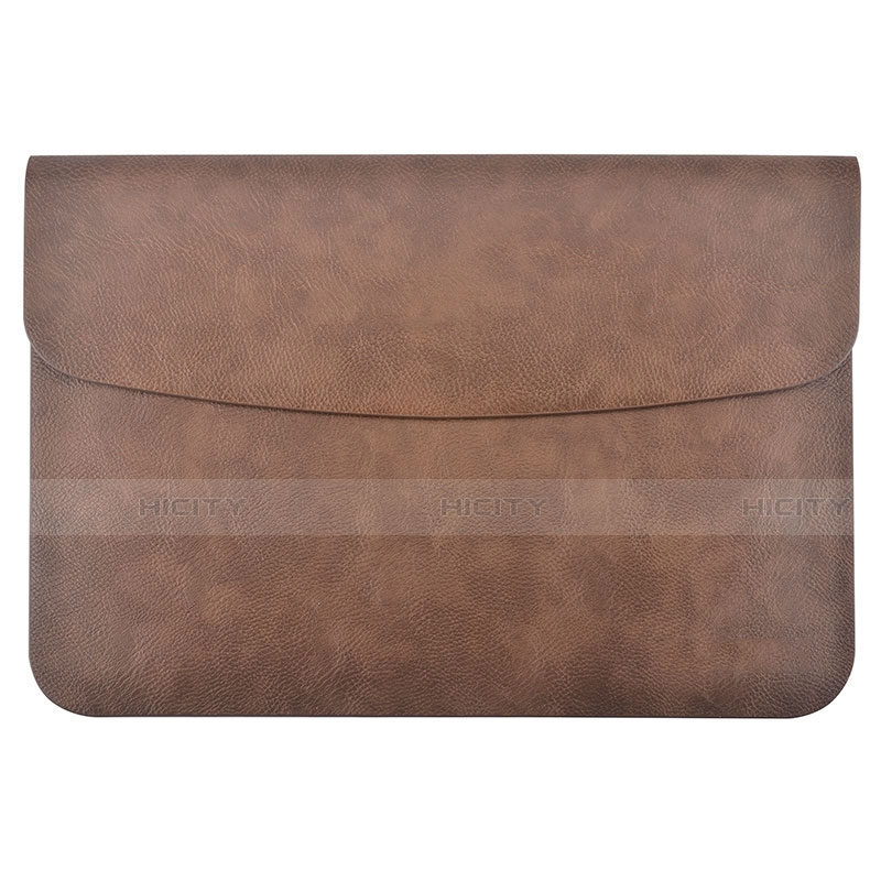 Suave Cuero Bolsillo Funda L15 para Apple MacBook Air 13 pulgadas (2020) Marron