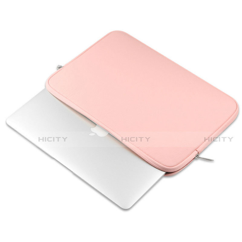 Suave Cuero Bolsillo Funda L16 para Apple MacBook Air 13.3 pulgadas (2018) Rosa
