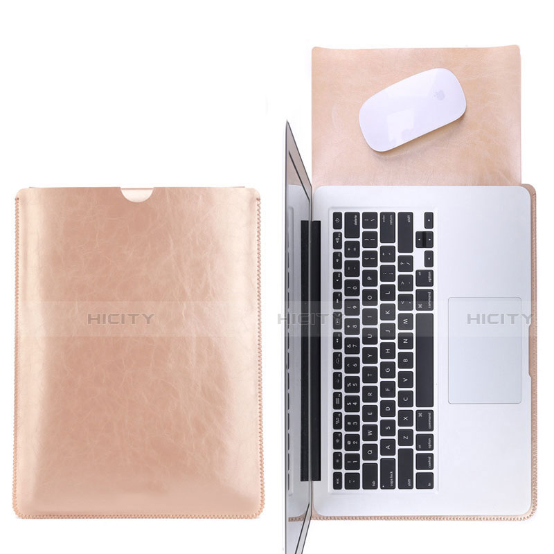 Suave Cuero Bolsillo Funda L17 para Apple MacBook Air 13.3 pulgadas (2018)