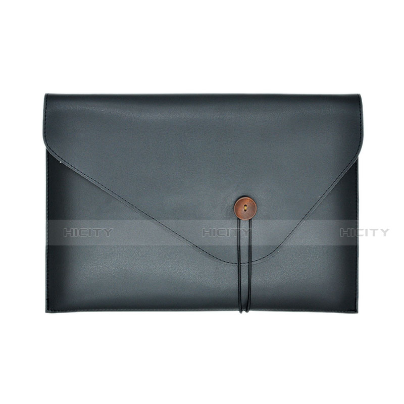 Suave Cuero Bolsillo Funda L22 para Apple MacBook Air 13 pulgadas Negro