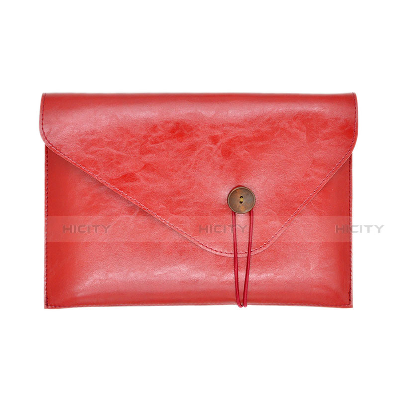 Suave Cuero Bolsillo Funda L23 para Apple MacBook Air 13 pulgadas Rojo