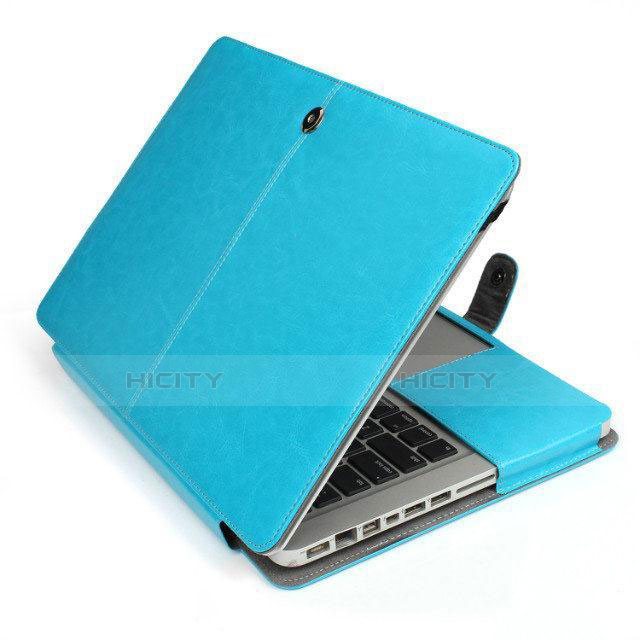 Suave Cuero Bolsillo Funda L24 para Apple MacBook Air 13.3 pulgadas (2018) Azul Cielo