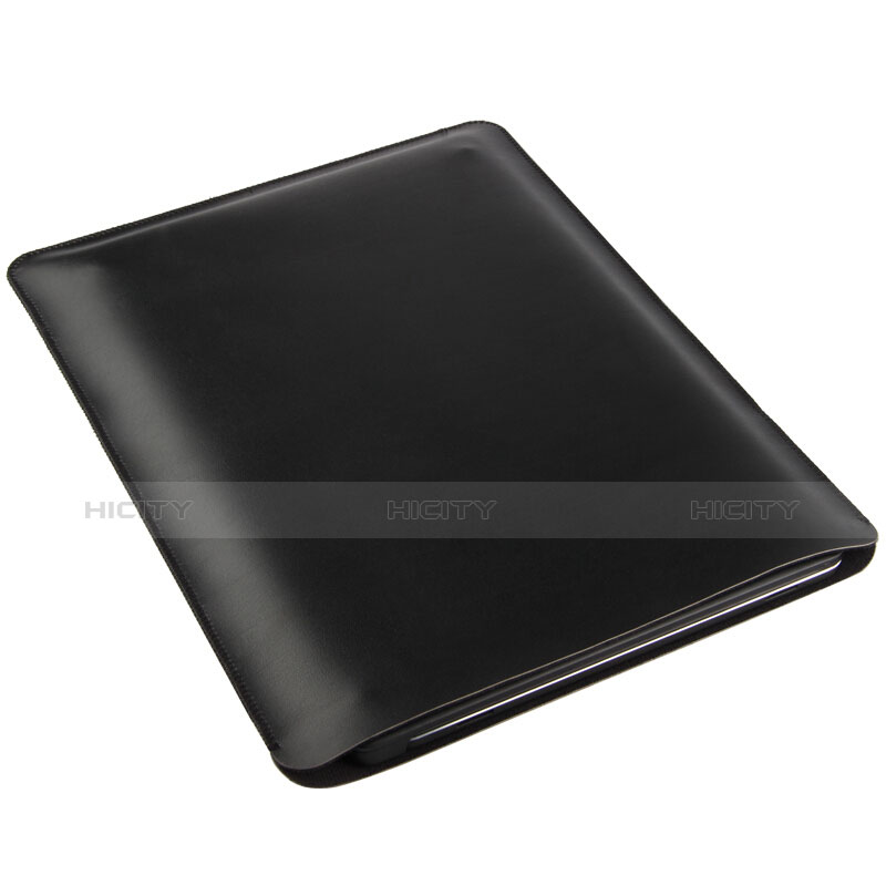 Suave Cuero Bolsillo Funda para Apple iPad 2 Negro