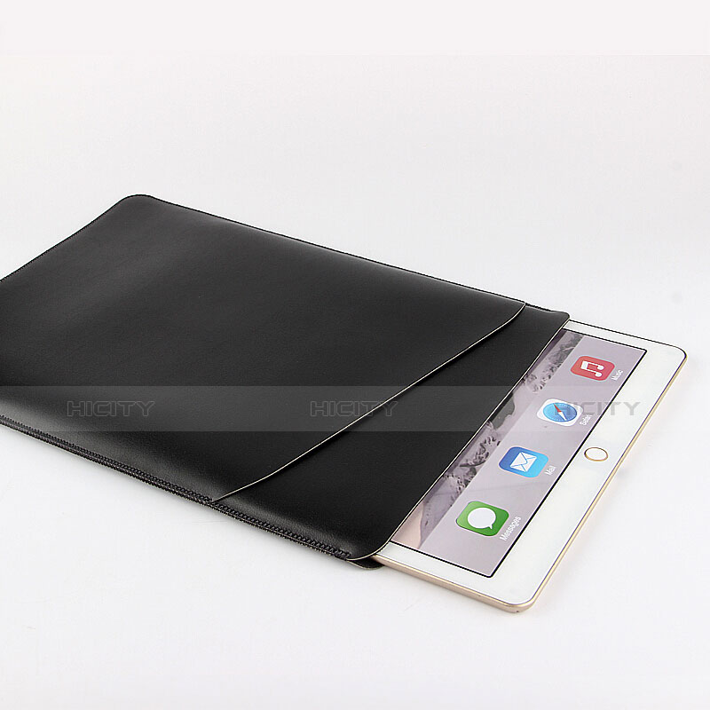 Suave Cuero Bolsillo Funda para Apple iPad 2 Negro