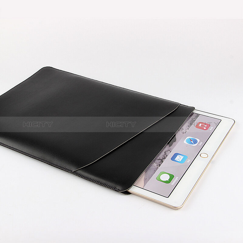 Suave Cuero Bolsillo Funda para Apple New iPad 9.7 (2018) Negro