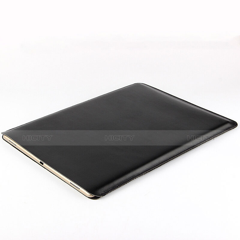 Suave Cuero Bolsillo Funda para Samsung Galaxy Note 10.1 2014 SM-P600 Negro