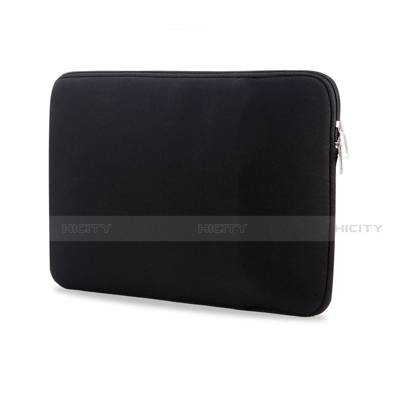 Suave Terciopelo Tela Bolsa Funda L04 para Huawei Honor MagicBook 14 Negro