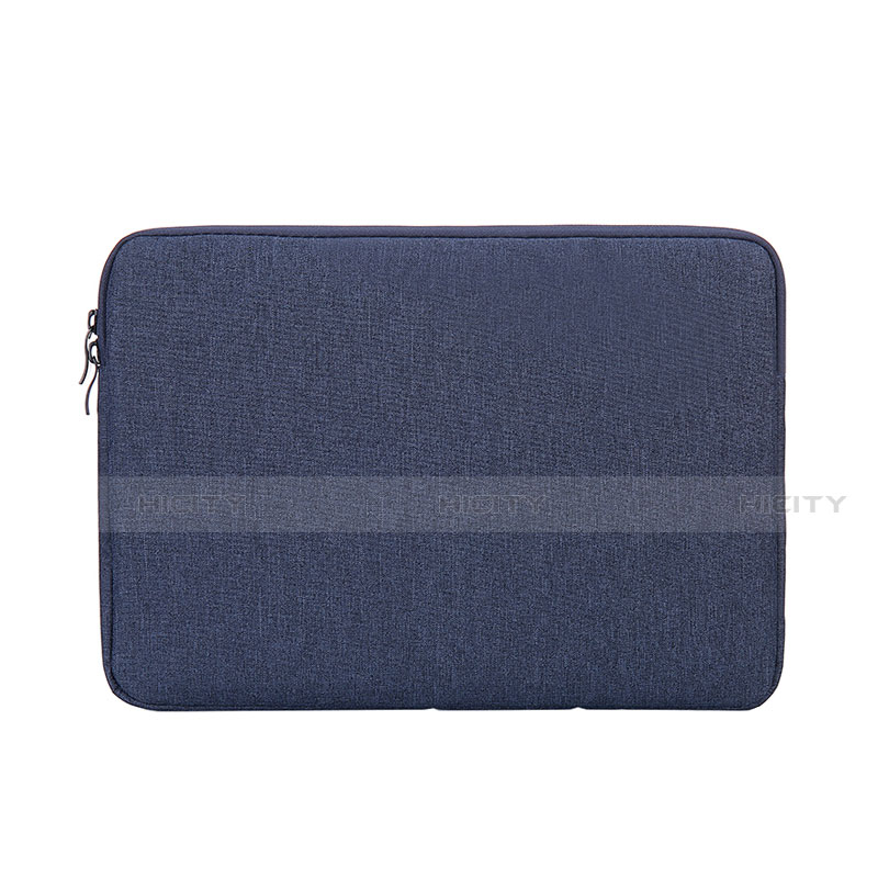 Suave Terciopelo Tela Bolsa Funda S01 para Samsung Galaxy Book Flex 15.6 NP950QCG Azul Real