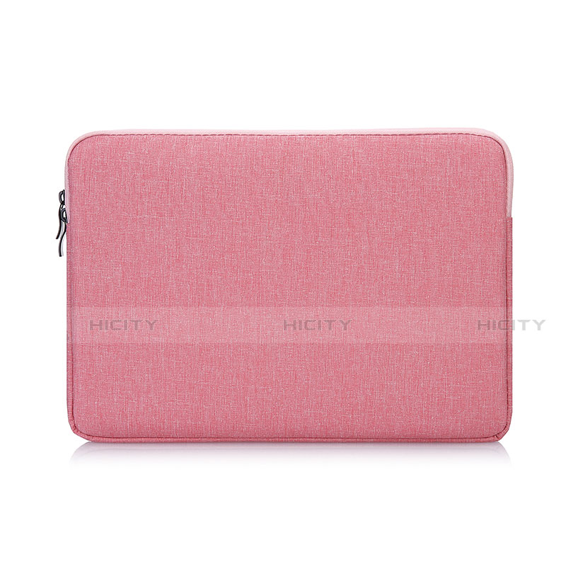 Suave Terciopelo Tela Bolsa Funda S01 para Samsung Galaxy Book Flex 15.6 NP950QCG Rosa