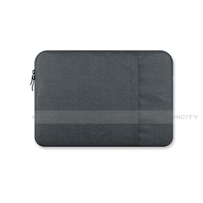 Suave Terciopelo Tela Bolsa Funda S03 para Huawei Honor MagicBook Pro (2020) 16.1 Gris Oscuro