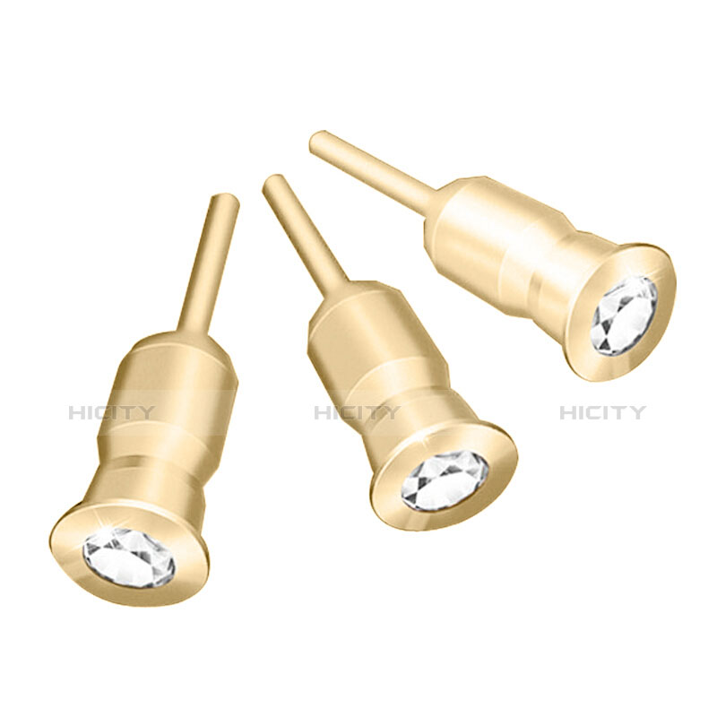 Tapon Antipolvo Jack 3.5mm Android Apple Universal D02 Oro