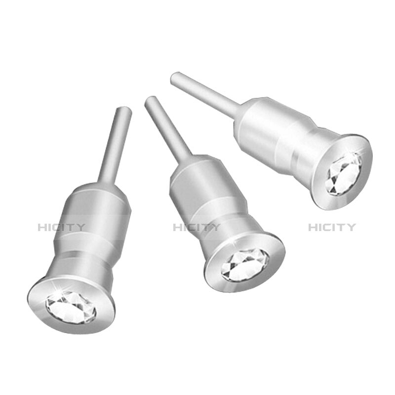 Tapon Antipolvo Jack 3.5mm Android Apple Universal D02 Plata
