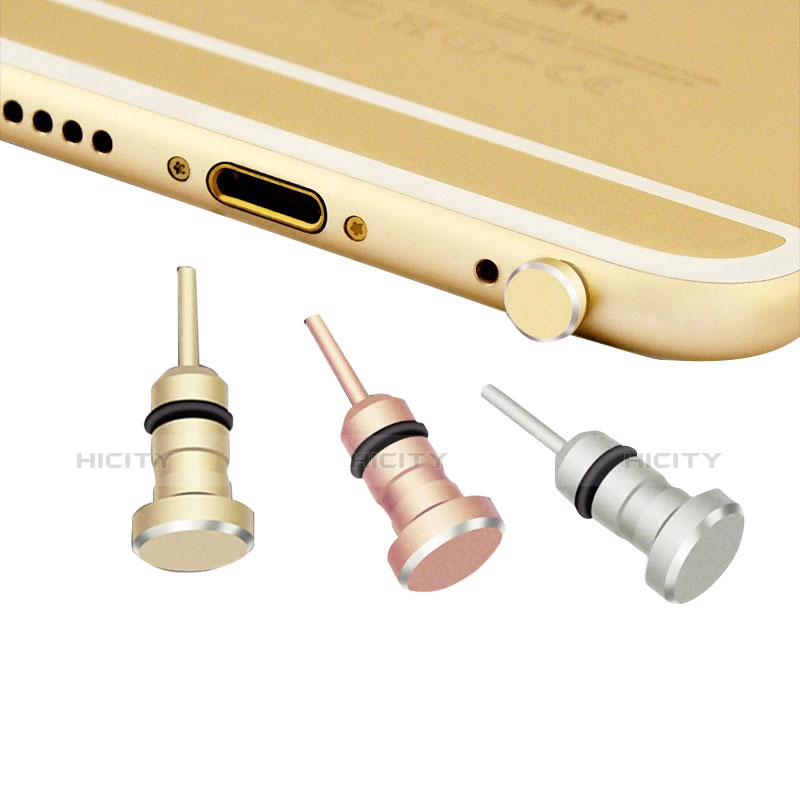 Tapon Antipolvo Jack 3.5mm Android Apple Universal D04 Oro