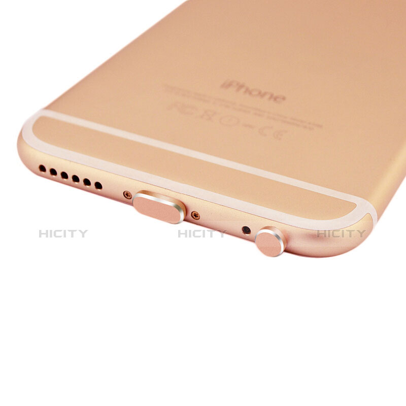 Tapon Antipolvo Lightning USB Jack J01 para Apple iPad Air 10.9 (2020) Oro Rosa