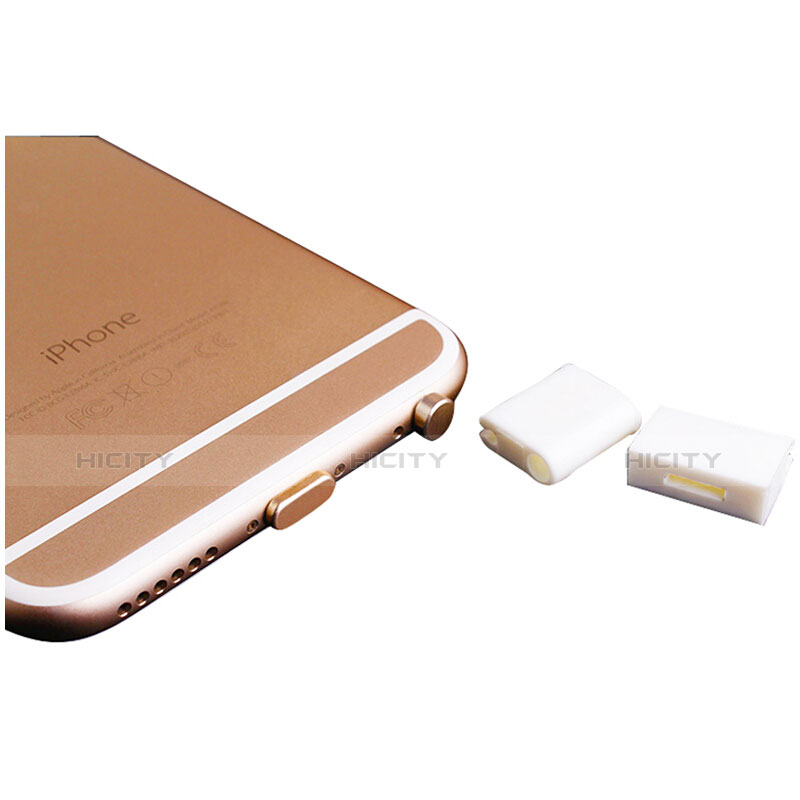 Tapon Antipolvo Lightning USB Jack J02 para Apple iPad 4 Oro