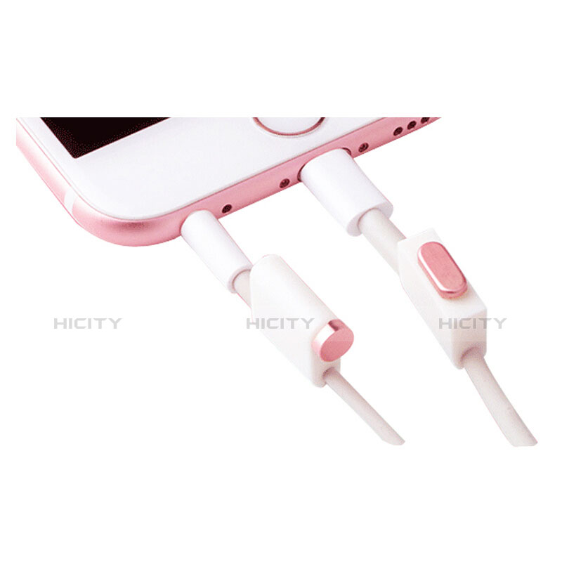 Tapon Antipolvo Lightning USB Jack J02 para Apple iPad 4 Oro Rosa