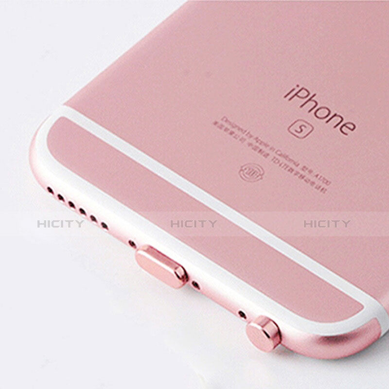 Tapon Antipolvo Lightning USB Jack J02 para Apple iPad Air 3 Oro Rosa