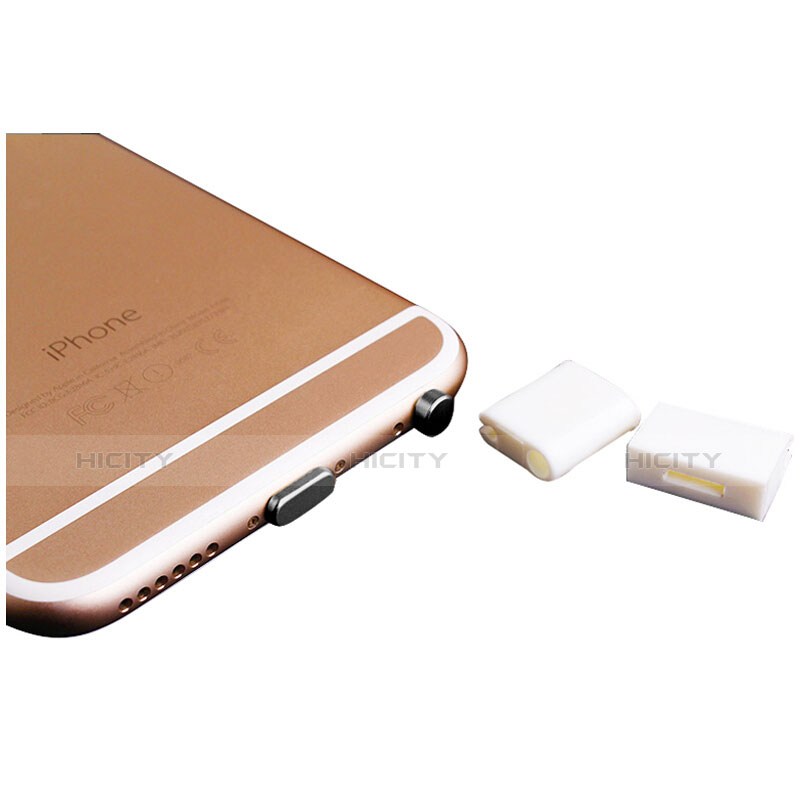 Tapon Antipolvo Lightning USB Jack J02 para Apple iPhone 5 Negro