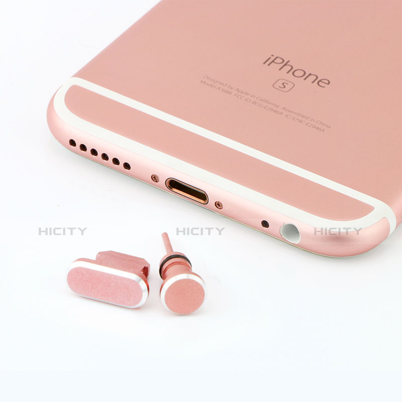 Tapon Antipolvo Lightning USB Jack J04 para Apple iPad Air 3 Oro Rosa