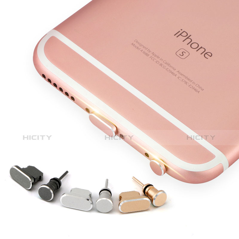 Tapon Antipolvo Lightning USB Jack J04 para Apple iPad Mini 3 Oro Rosa