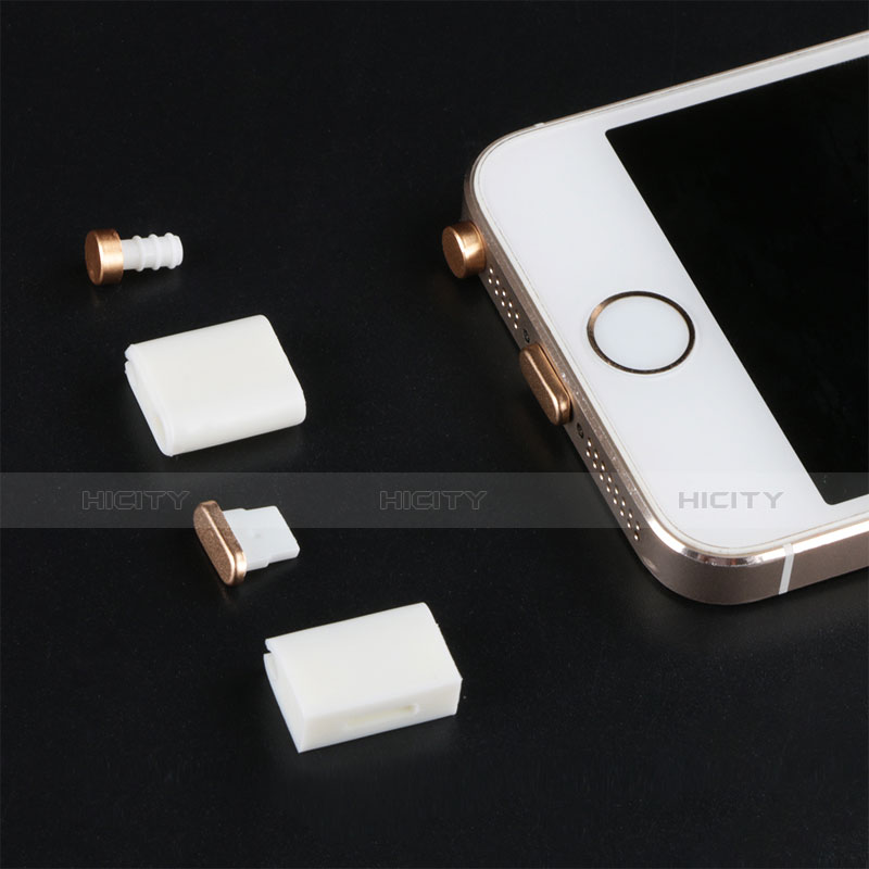 Tapon Antipolvo Lightning USB Jack J05 para Apple iPad New Air (2019) 10.5 Oro