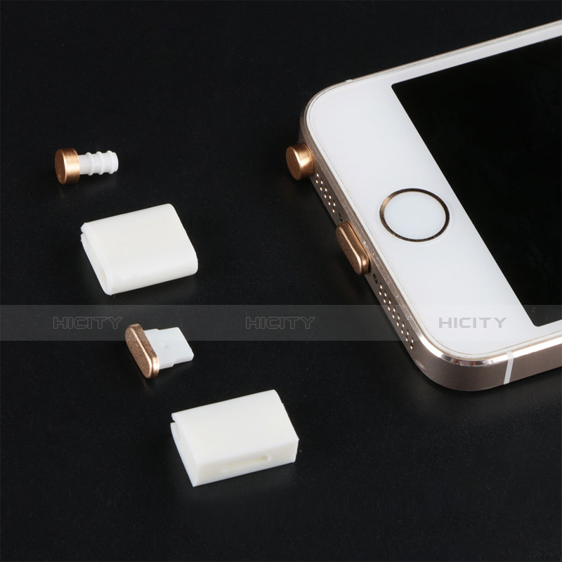 Tapon Antipolvo Lightning USB Jack J05 para Apple iPhone 11 Pro Oro Rosa