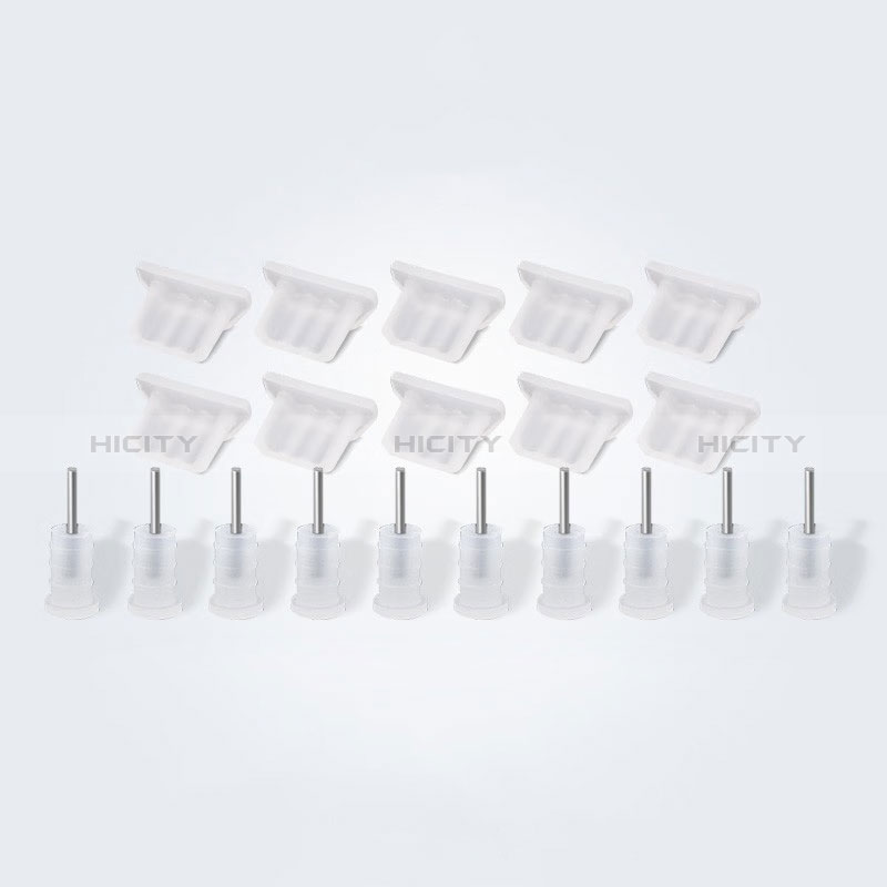 Tapon Antipolvo USB-B Jack Android Universal 10PCS H01 Blanco