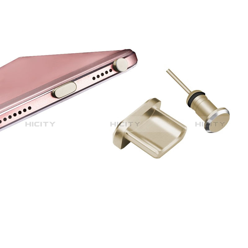 Tapon Antipolvo USB-B Jack Android Universal H01 Oro