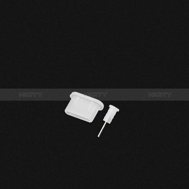 Tapon Antipolvo USB-C Jack Type-C Universal H04 para Apple iPad Air 5 10.9 (2022) Blanco