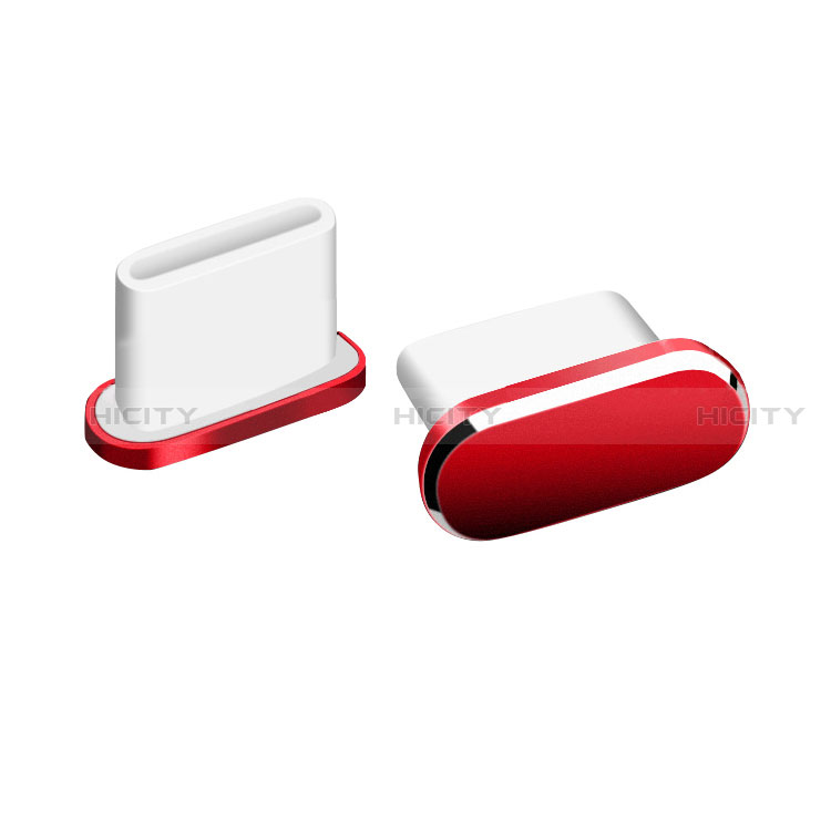 Tapon Antipolvo USB-C Jack Type-C Universal H06 Rojo