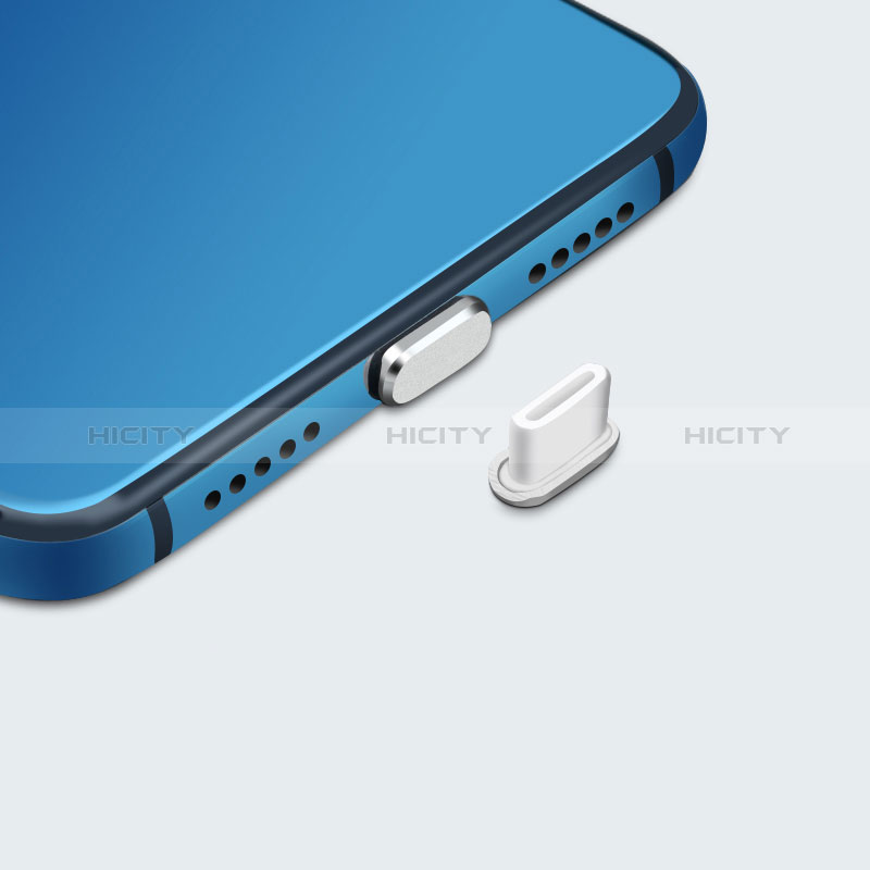 Tapon Antipolvo USB-C Jack Type-C Universal H07 para Apple iPad Pro 11 (2021) Plata