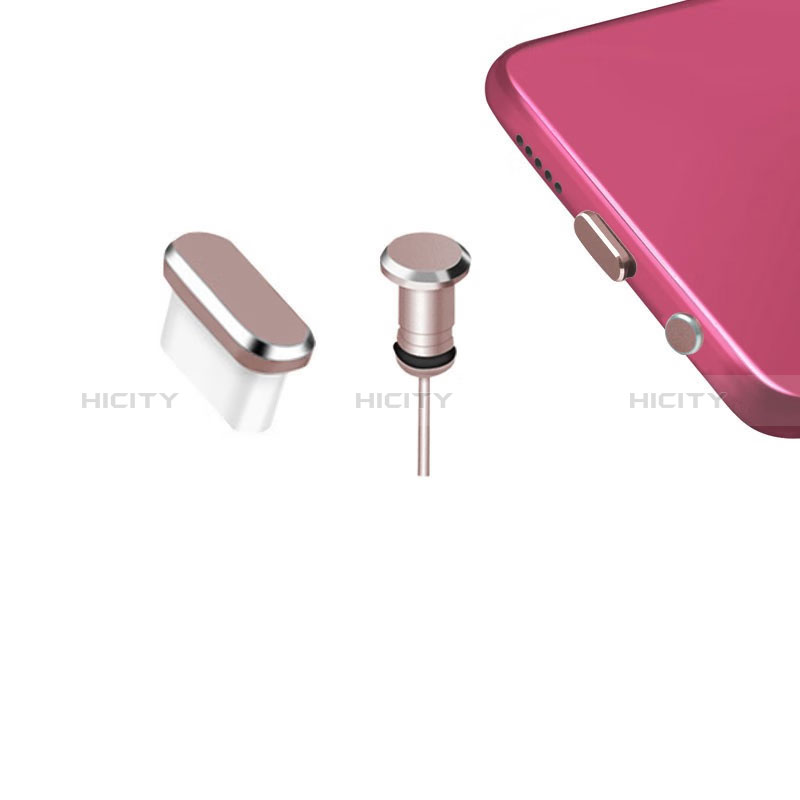 Tapon Antipolvo USB-C Jack Type-C Universal H12 Oro Rosa