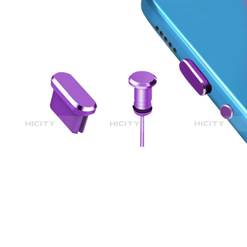 Tapon Antipolvo USB-C Jack Type-C Universal H15 Morado