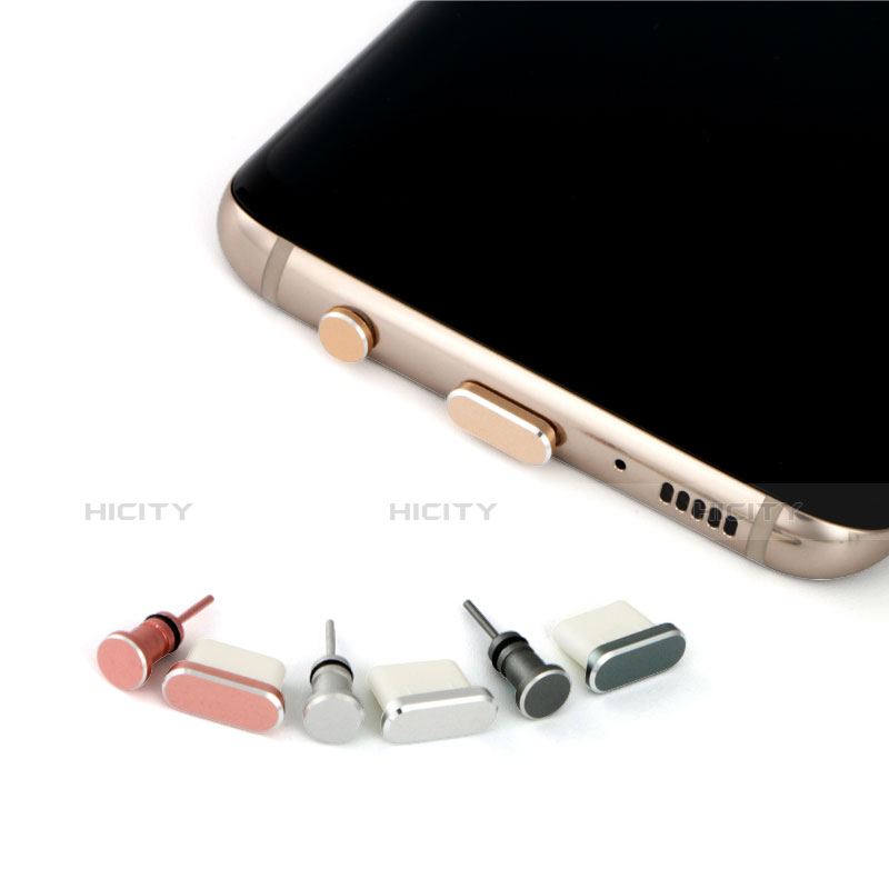 Tapon Antipolvo USB Jack Android Type-C Universal Oro Rosa