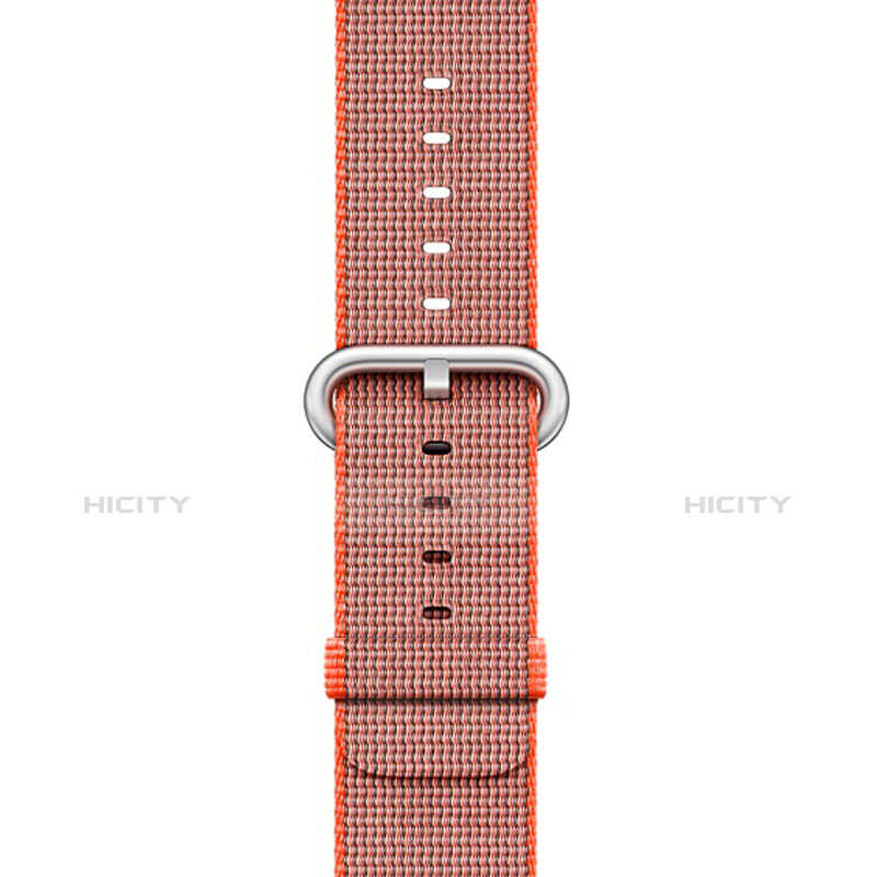 Tela Correa De Reloj Eslabones Pulsera para Apple iWatch 3 42mm Naranja