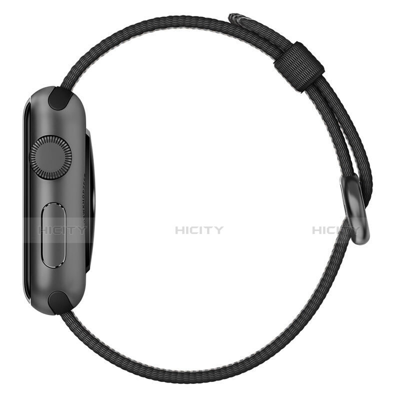 Tela Correa De Reloj Pulsera Eslabones para Apple iWatch 4 44mm Negro