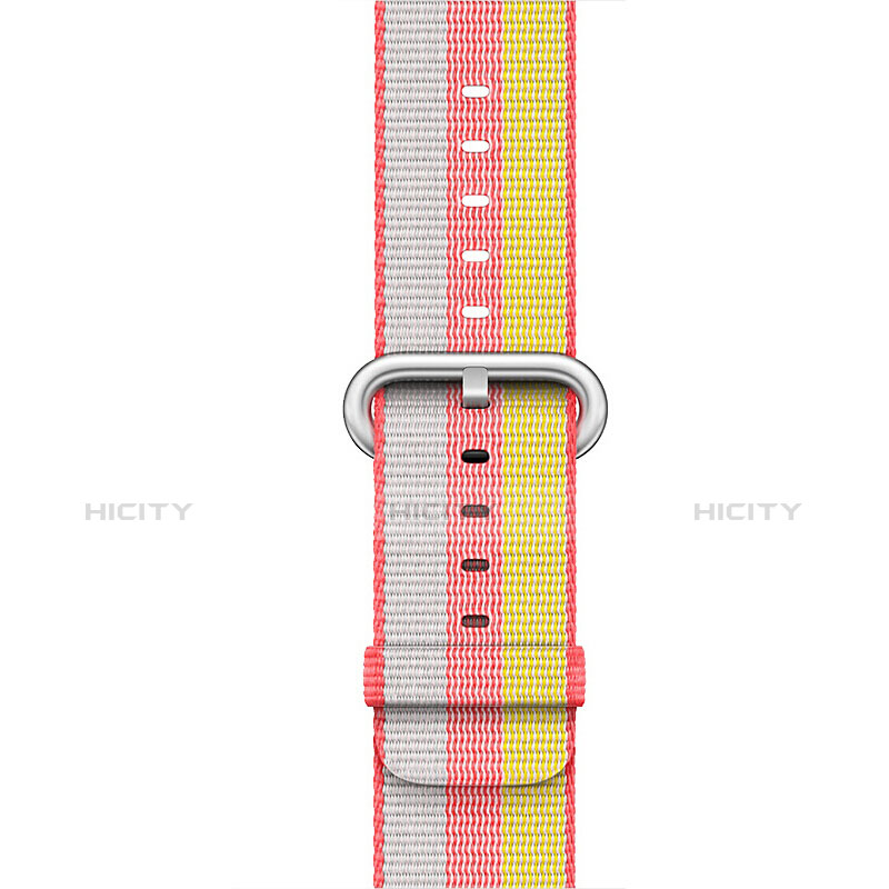 Tela Correa De Reloj Pulsera Eslabones para Apple iWatch 4 44mm Rojo