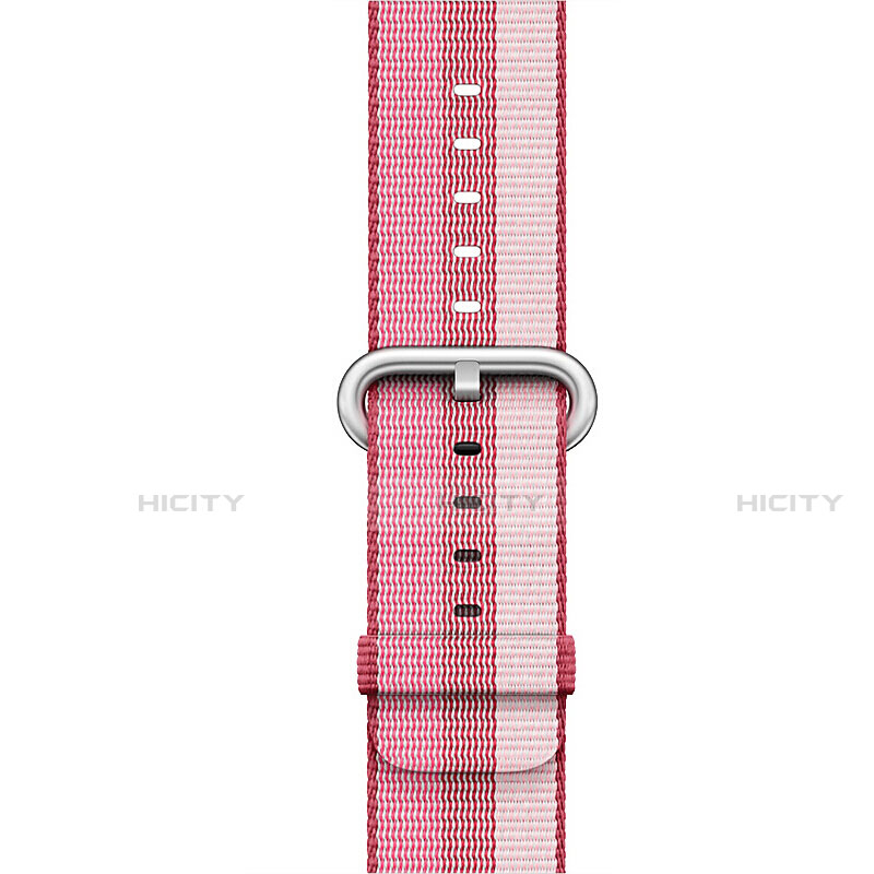 Tela Correa De Reloj Pulsera Eslabones para Apple iWatch 5 40mm Rosa