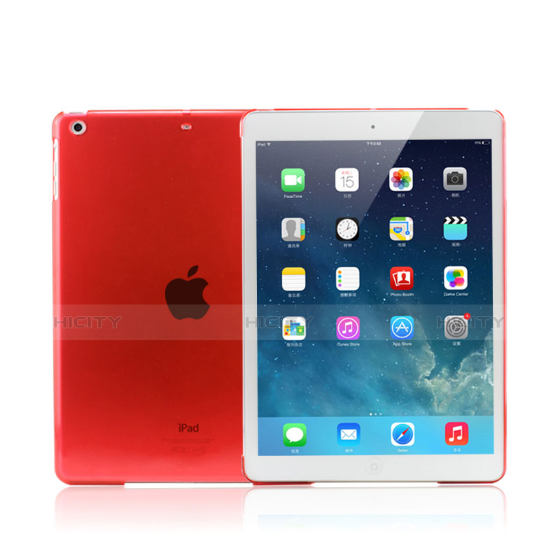 Ultra-thin Transparente Mate Case para Apple iPad Mini 3 Rojo